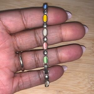 Multicolour Silver Bracelet